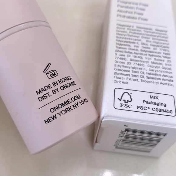 (BA1) ONOMIE Boosting Lip + Cheek Hydrating & Collagen Stick in Nightingale, 10g - Picture 9 of 10